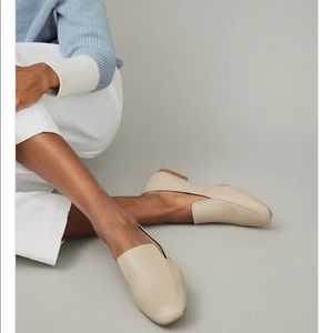 *NWT Square Toe Leather Slip On Oxford Loafer by the White Company